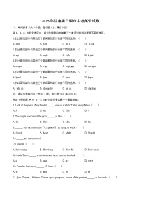 2025年甘肃省白银市中考英语试卷（含解析）