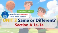 初中英语人教版（2024）八年级上册Unit 3 I’m more outgoing than my sister. Section A教课内容ppt课件