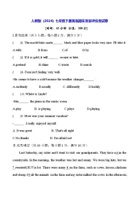 人教版（2024）七年级下册英语期末质量评价测试卷（含答案）