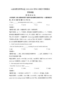 山东省青岛市市北区2023-2024学年八年级下期末英语试卷（解析版）