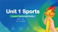 英语八年级上册（2024）Lesson 2 Sports and Studies示范课课件ppt