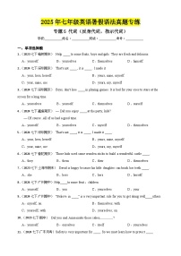 专题5 代词（反身代词，指示代词）-2025年七年级英语下册暑假语法真题专练（通用版）（含答案+解析）
