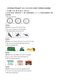 【英语】江苏省镇江市句容市2024-2025学年七年级下学期期末考试试题（解析版）