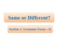 人教版（2024）八年级上册（2024）Grammar Focus备课ppt课件