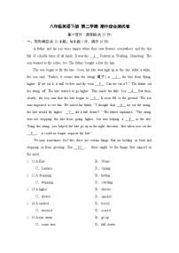 八年级英语下册 第二学期 期中综合测试卷（人教宁夏版 2025年春）