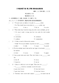 八年级英语下册 第二学期 期末综合测试卷（译林版 2025年春）