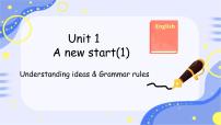 初中英语外研版（2024）七年级上册（2024）Unit 1 A new start优质ppt课件