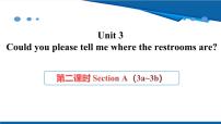 人教版（2024）九年级全册Unit 3 Could you please tell me where the restrooms are? Section A背景图课件ppt
