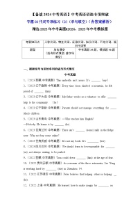 专题03代词专项练习（2）（单句填空）-【备战2024中考英语】中考英语语法专项突破（含答案与解析）