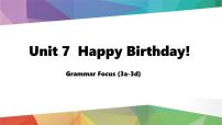 人教版（2024）七年级上册（2024）Unit 7 Happy Birthdays Section A一等奖课件ppt