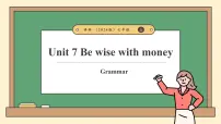 初中英语牛津译林版（2024）七年级上册（2024）Module 2 Colourful lifeUnit 7 Be wise with money获奖课件ppt