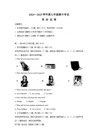 【9上英RJ】淮南市2024-2025学年九年级上学期11月期中考试英语试题