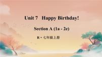 人教版（2024）七年级上册（2024）Unit 7 Happy Birthdays Section A课堂教学ppt课件