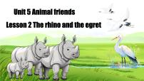 初中英语冀教版（2024）七年级上册（2024）Lesson 2 The rhino and the egret一等奖课件ppt