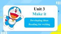 外研版（2024）八年级上册（2024）Unit 3 Make it happen!Developing ideas多媒体教学ppt课件