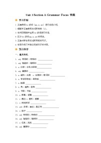 初中Unit 6 A Day in the Life Section A学案