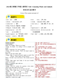 初中英语人教版（2024）八年级上册（2024）Section A同步训练题