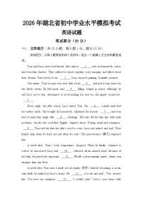 湖北省2026年中考英语模拟试题（含解析）