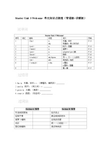 初中英语人教版（2024）七年级上册（2024）Unit 3 Welcome!课时练习