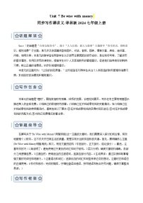 英语七年级上册（2024）Unit 7 Be wise with money精品课后复习题