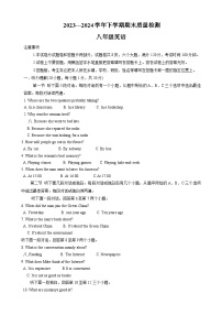 河南省许昌市禹州市2023-2024学年八年级下学期期末质量检测英语试卷