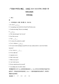 广西南宁市西乡塘区、江南区2024-2025学年八年级下学期期末检测 (解析版)英语试题