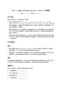 初中英语人教版（2024）八年级上册（2024）Unit 1 Happy Holiday Section A Grammar Focus导学案