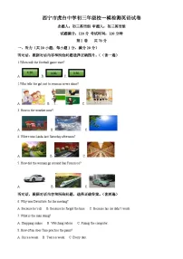 2025年青海省西宁市虎台中学校中考一模英语试题（原卷版）-A4