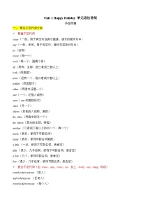 Unit 1 Happy Holiday 不定代词 单元语法讲练（含答案解析）—新人教八年级英语上册