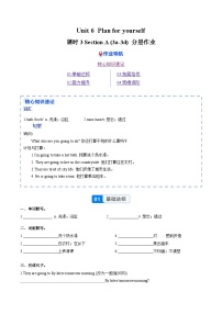 初中英语人教版（2024）八年级上册（2024）Unit 6 Plan for Yourself Section A Grammar Focus优秀课后复习题