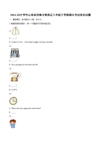 2024-2025学年山东省济南市莱芜区八年级下学期期末考试英语试题（含详细答案解析）