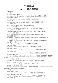 初中英语人教版（2024）八年级上册（2024）Unit 1 Happy Holiday Section B Vocabulary in Use导学案及答案