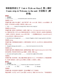 初中英语牛津译林版（2024）九年级下册Welcome to the unit精品第1课时练习