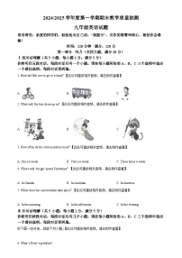 安徽省合肥市庐江县九年级上学期期末英语试题（原卷版）-A4