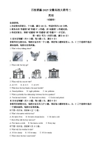 2025年安徽省百校联赢名校大联考中考二模英语试题（解析版）-A4