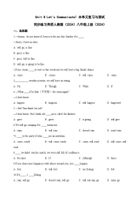 初中英语人教版（2024）八年级上册（2024）Unit 8 Let's Communicate! Section A Pronunciation同步练习题