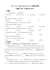 人教版（2024）八年级上册（2024）Unit 8 Let's Communicate! Section A习题