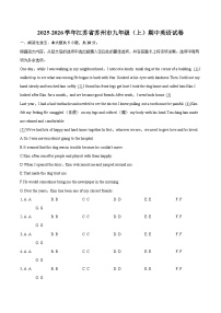 2025-2026学年江苏省苏州市九年级（上）期中英语试卷-自定义类型