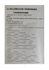 云南省文山壮族苗族自治州文山市第二学区四校2025-2026学年九年级上学期11月期中英语试题