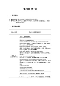 新人教版7年级英语期末复习语法知识总结（讲解＋考点＋综合练习）：数 词