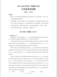 深圳市南山区育才中学2025-2026学年9年级上学期期中英语试卷