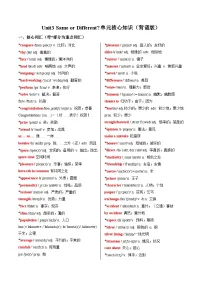 初中英语人教版（2024）八年级上册（2024）Unit 3 Same or Different? Section A Pronunciation学案