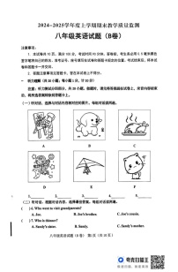 山东省临沂市沂南县2024-2025学年八年级上学期期末英语试题(B卷)