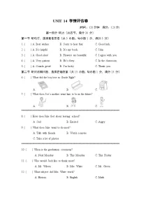 人教版（2024）九年级全册Unit 14 I remember meeting all of you in Grade 7.综合与测试课后测评