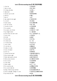 外研版（2024）八年级上册（2024）Understanding ideas课时训练