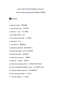 初中英语外研版（2024）八年级上册（2024）Understanding ideas导学案