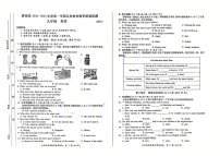 安徽省亳州市蒙城县2024-2025学年九年级上学期1月期末英语试题