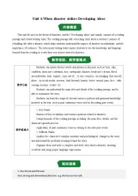 初中英语Developing ideas教案及反思