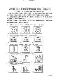 广东省汕尾市陆丰市碣北中学2025-2026学年八年级上学期12月月考英语试题
