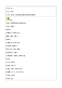 牛津译林版（2024）七年级下册（2024）Unit 8 Wonderland精品同步测试题